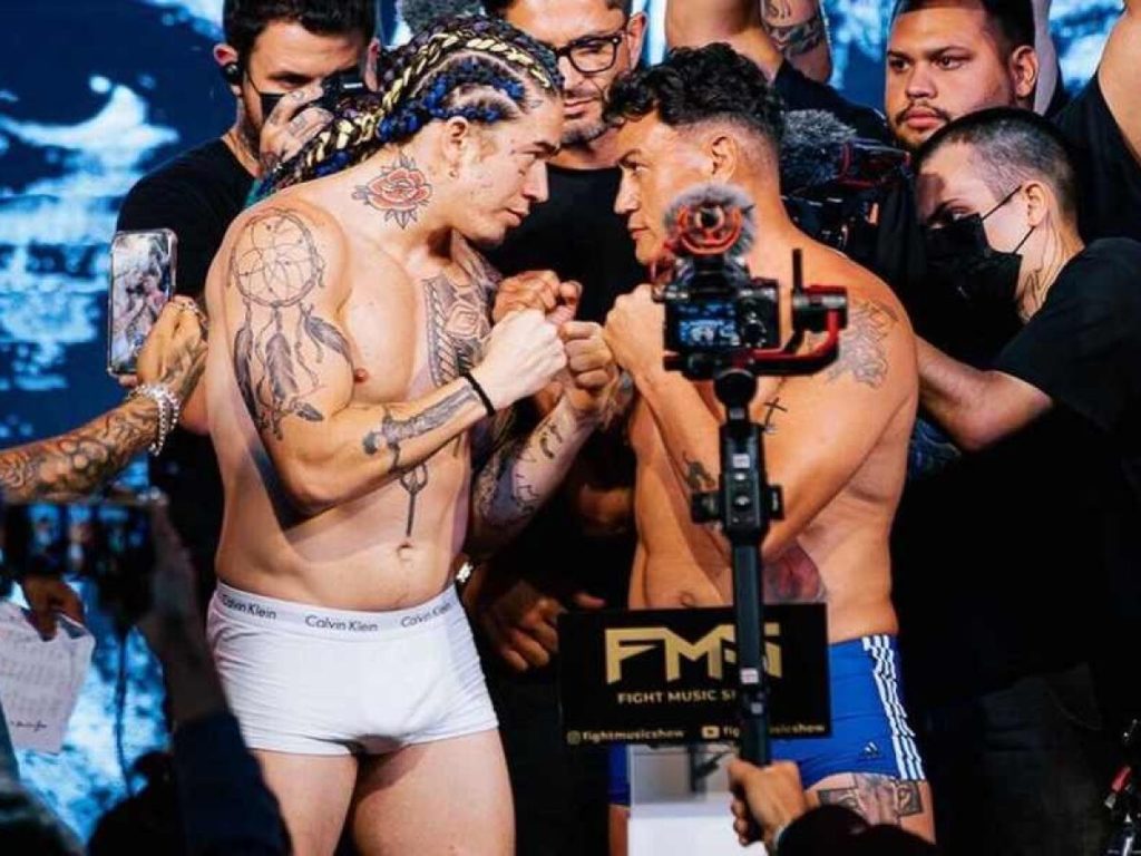 Acelino Popó Freitas e Whindersson Nunes prontos para a revanche no Fight Music Show 8