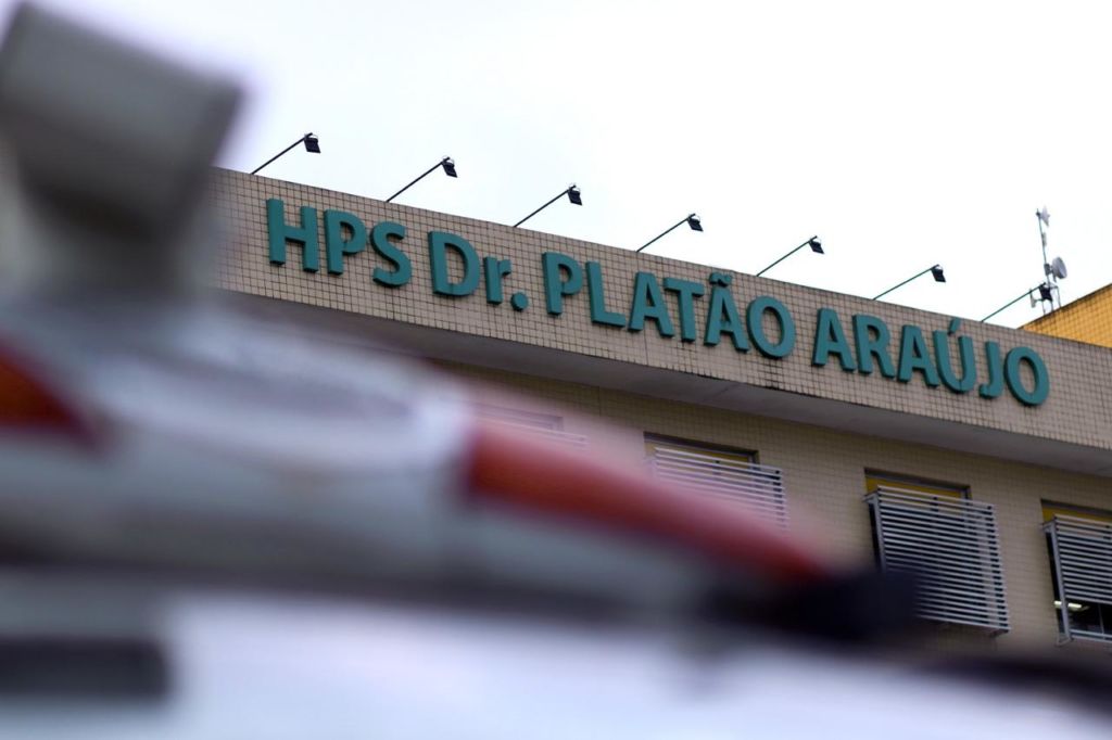 Fachada do Hospital e Pronto-Socorro Doutor Aristóteles Platão Bezerra de Araújo em Manaus