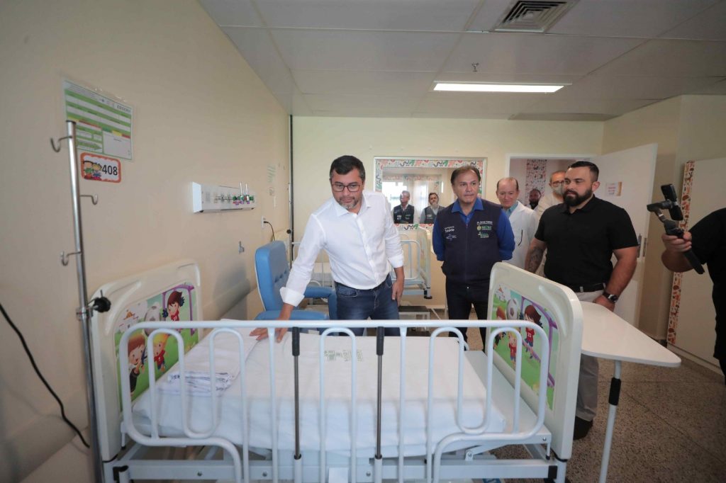 Wilson Lima amplia leitos pediátricos clínicos e de UTI