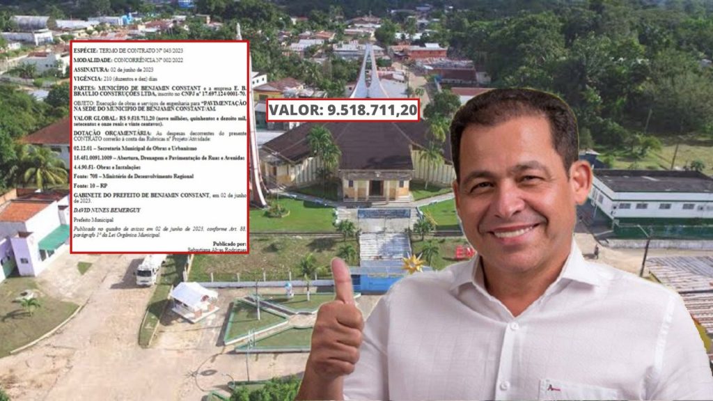 Prefeitura de Benjamin Constant assina contrato milionário para pavimentação de ruas