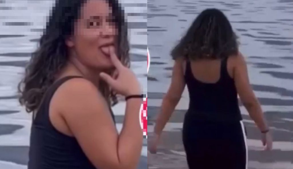 Turista Experimenta Água do Rio Negro em Ponta Negra, Manaus