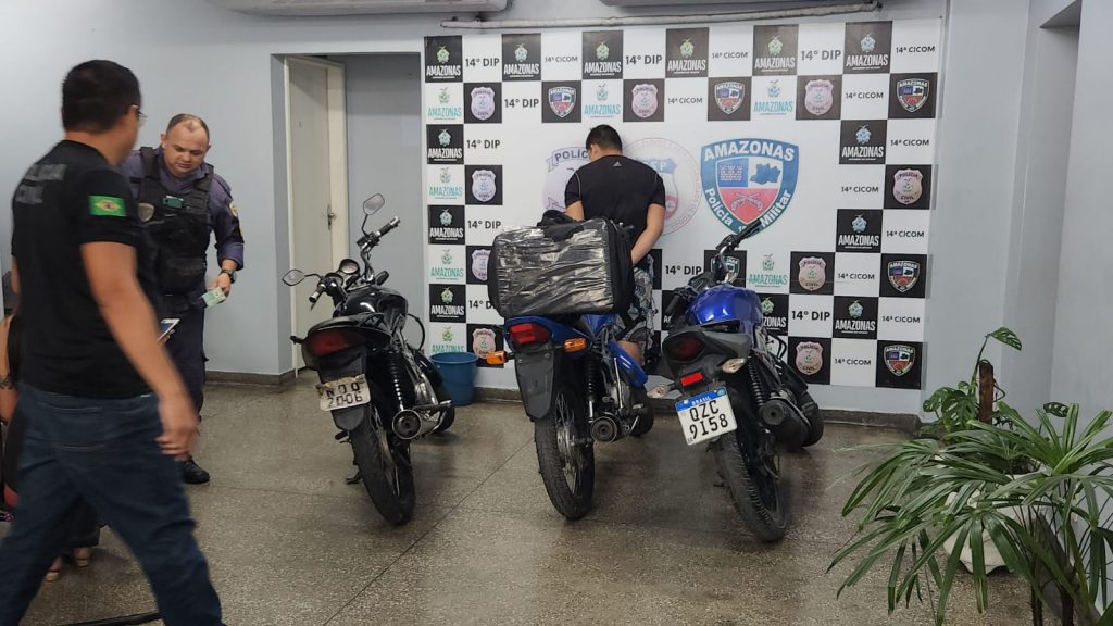 Homem preso roubo moto Manaus