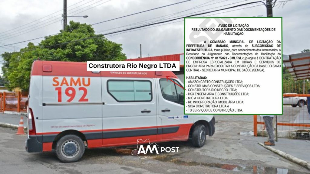 empresa investigada licitação SAMU Manaus