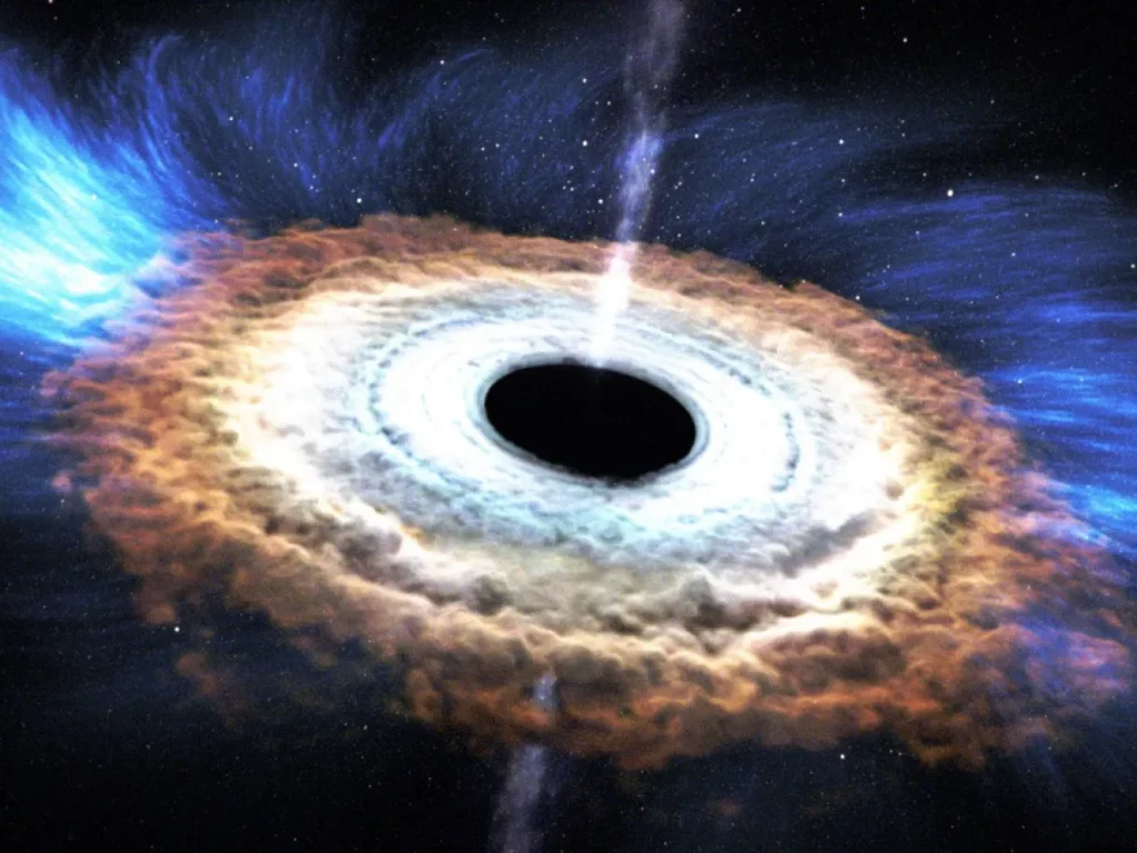 NASA disponibiliza animação com mergulho em um buraco negro