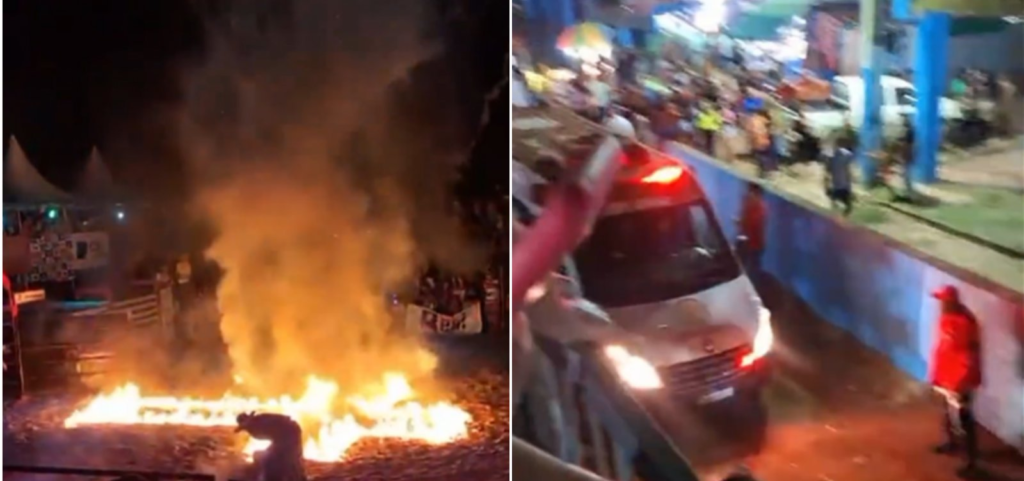 Acidente com fogos de artifício deixa 10 feridos em exposição agropecuária