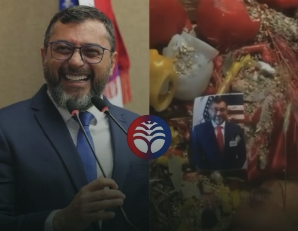 Veja vídeo: Foto do governador do Amazonas é encontrada em ‘despacho’ em Manaus