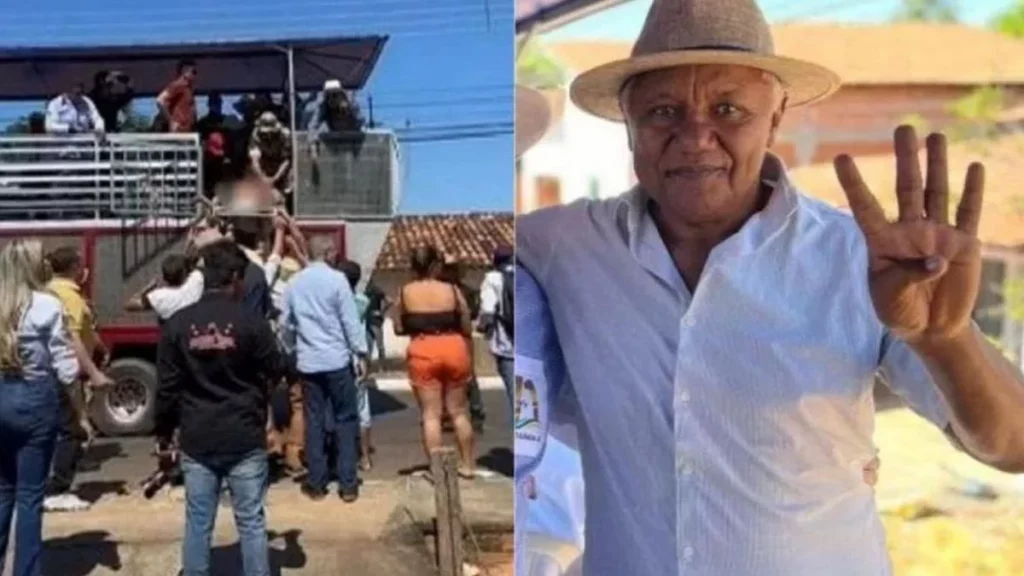 Pré-candidato a prefeito sofre infarto fulminante em cima de trio elétrico e morre; assista