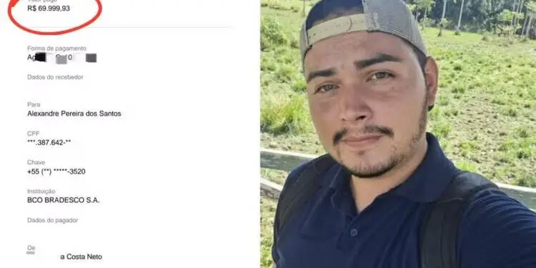 Estudante devolve R$ 70 mil após receber pix por engano