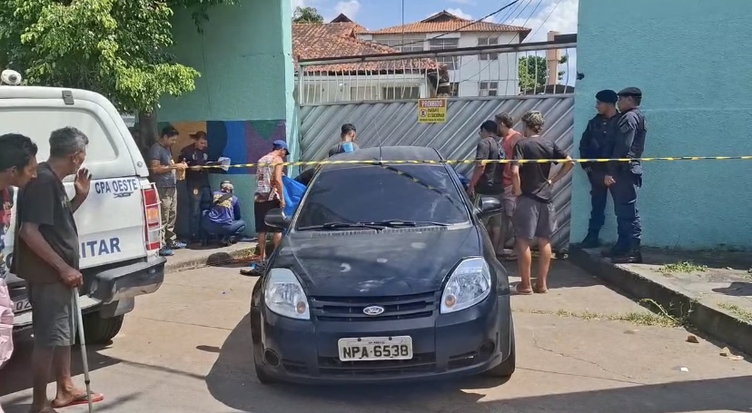 Menino de 4 anos presenciou criminosos executando agente de portaria na frente de escola em Manaus