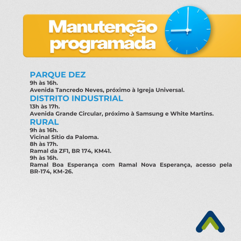 Bairros de Manaus começam a semana sem energia; confira