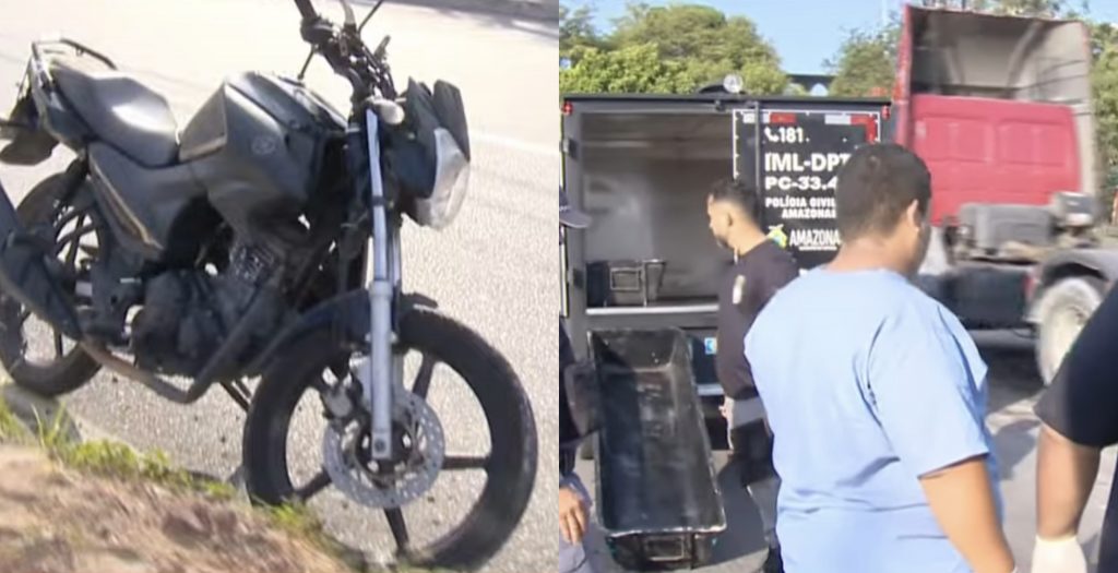 Motociclista morre após ser arremessado em grave acidente em Manaus; assista