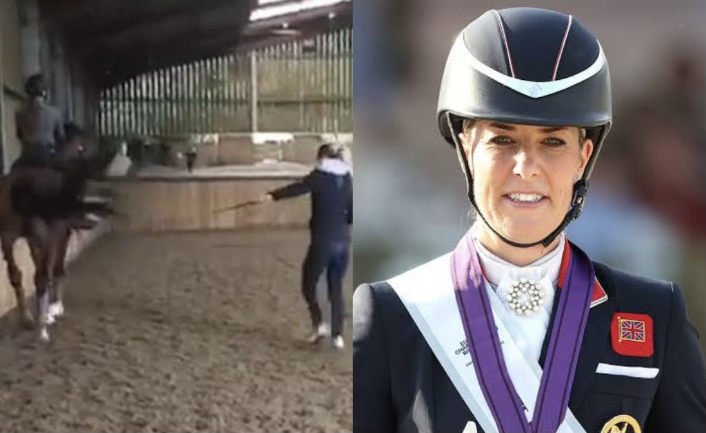 Campeã de hipismo abandona Olimpíadas de Paris após vazar vídeo dela praticando maus-tratos contra cavalo; assista