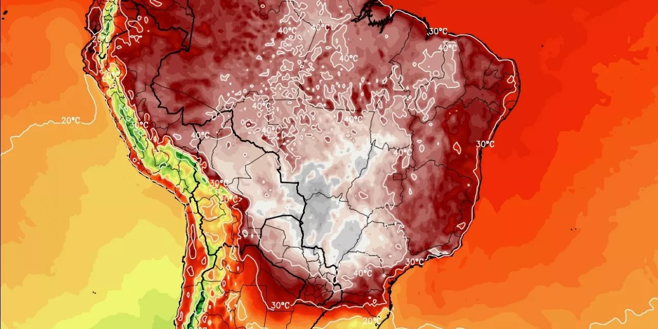 Calor extremo no começo de agosto poderá atingir até 40°C