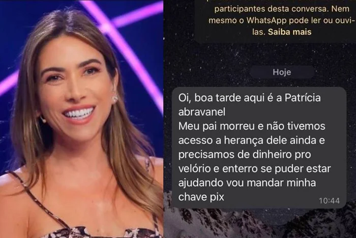Golpistas fingem ser Patrícia Abravanel e tentam aplicar golpe usando a morte de Sílvio Santos