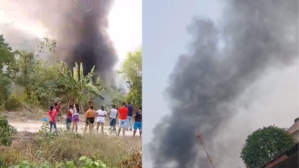 Incêndio de grandes proporções atinge área de mata no bairro Jorge Teixeira, em Manaus; veja vídeos
