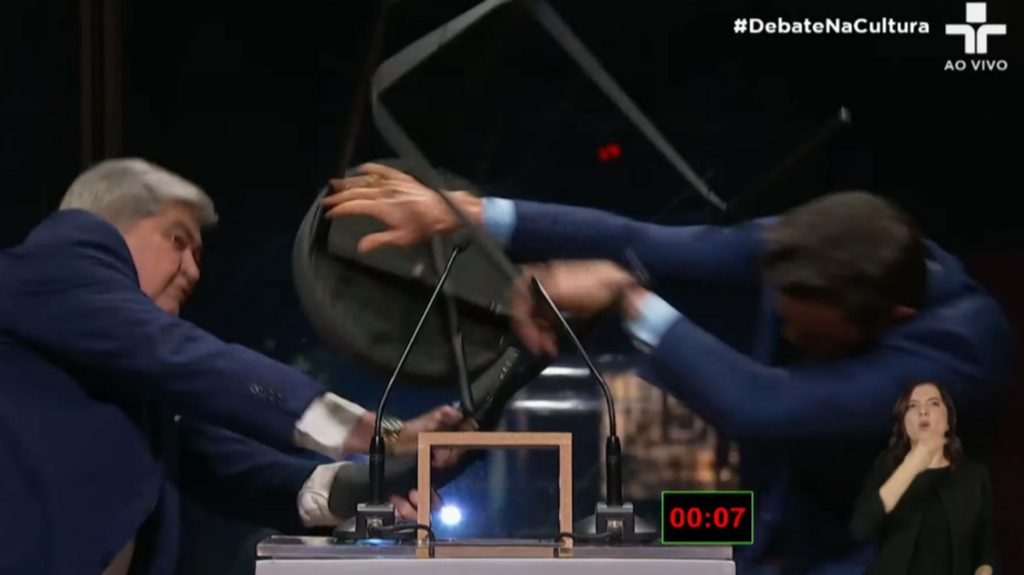 Vídeo: Pablo Marçal é agredido por Datena durante debate