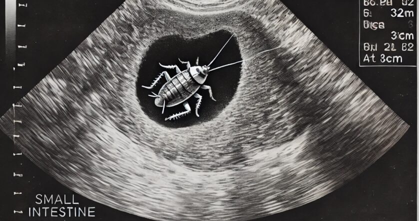 Barata viva é descoberta no intestino