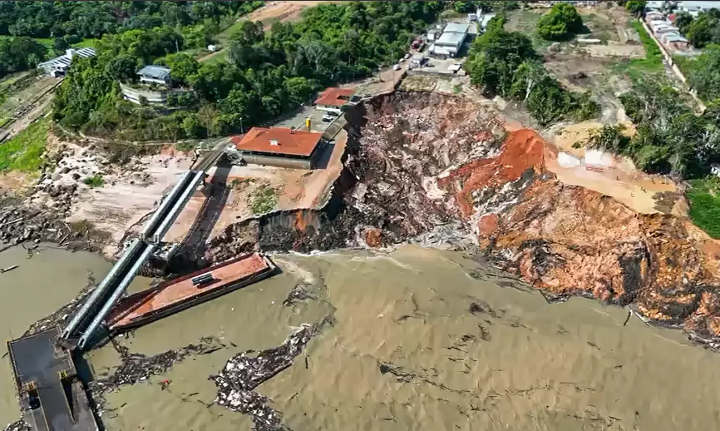DNIT é multado em R$ 3 milhões por desbarrancamento de porto em Manacapuru, no Amazonas