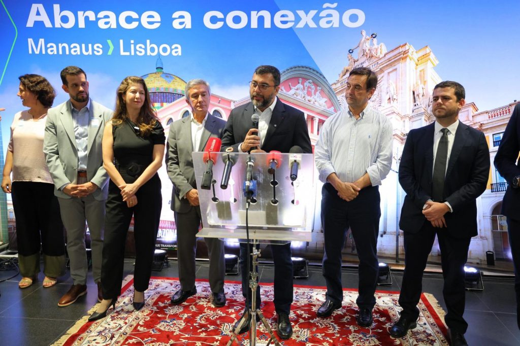 Na reinauguração do voo Manaus-Lisboa, Wilson Lima destaca incentivo para ampliar voos internacionais