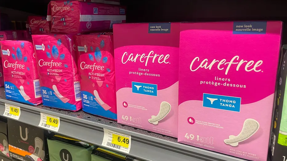 Carefree panty liners