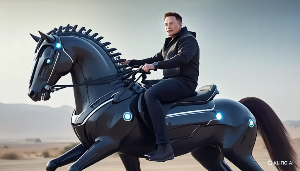 cavalo robô de Elon Musk
