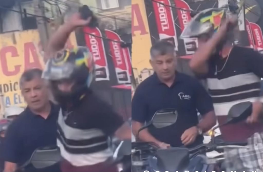 Confusão no trânsito de Manaus