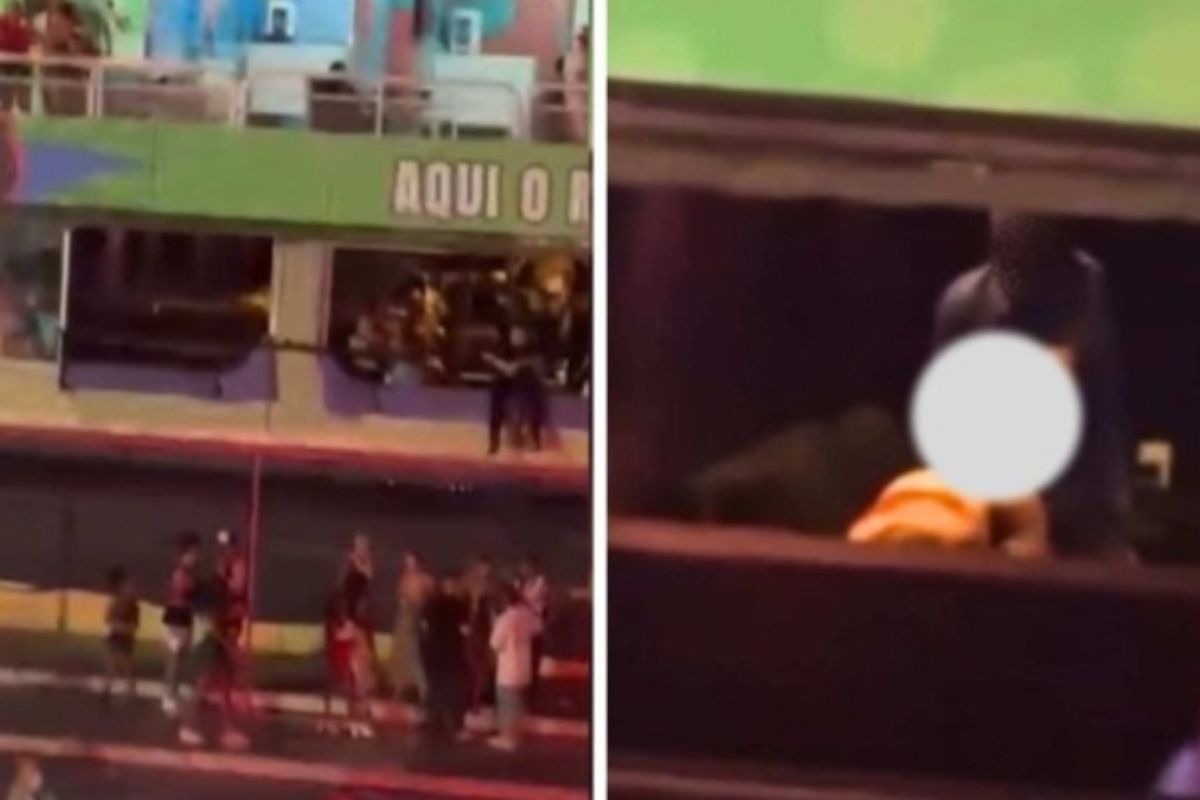 Veja vídeo: casal é flagrado fazendo 'amor intenso' em camarote da Sapucaí