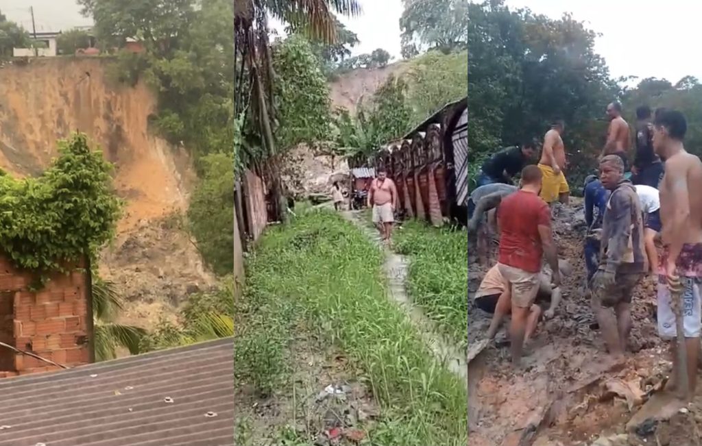 deslizamento de terra Zona Norte Manaus