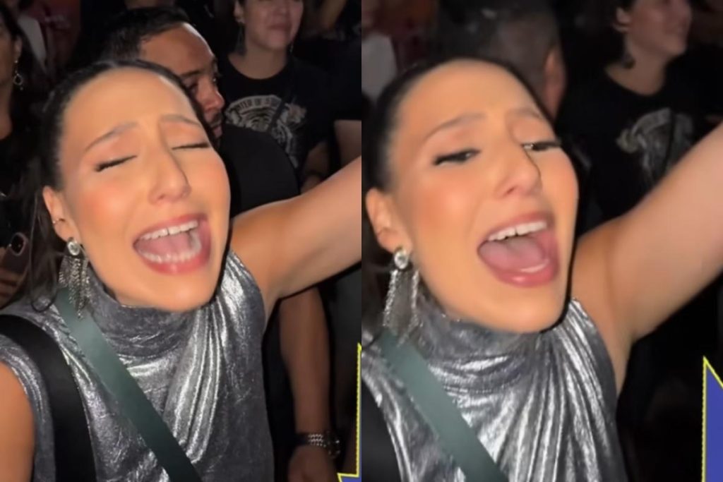 mulher grava furto Lollapalooza vídeo
