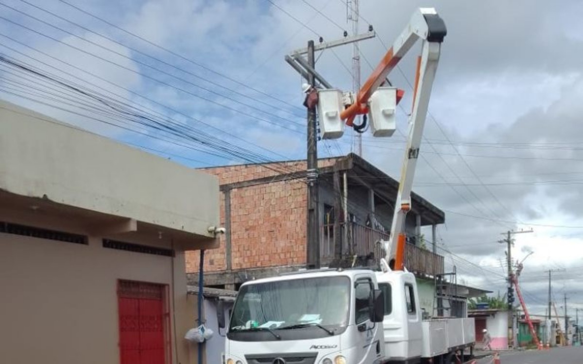 Imagem de divulgação da Amazonas Energia sobre interrupção de energia em Manaus