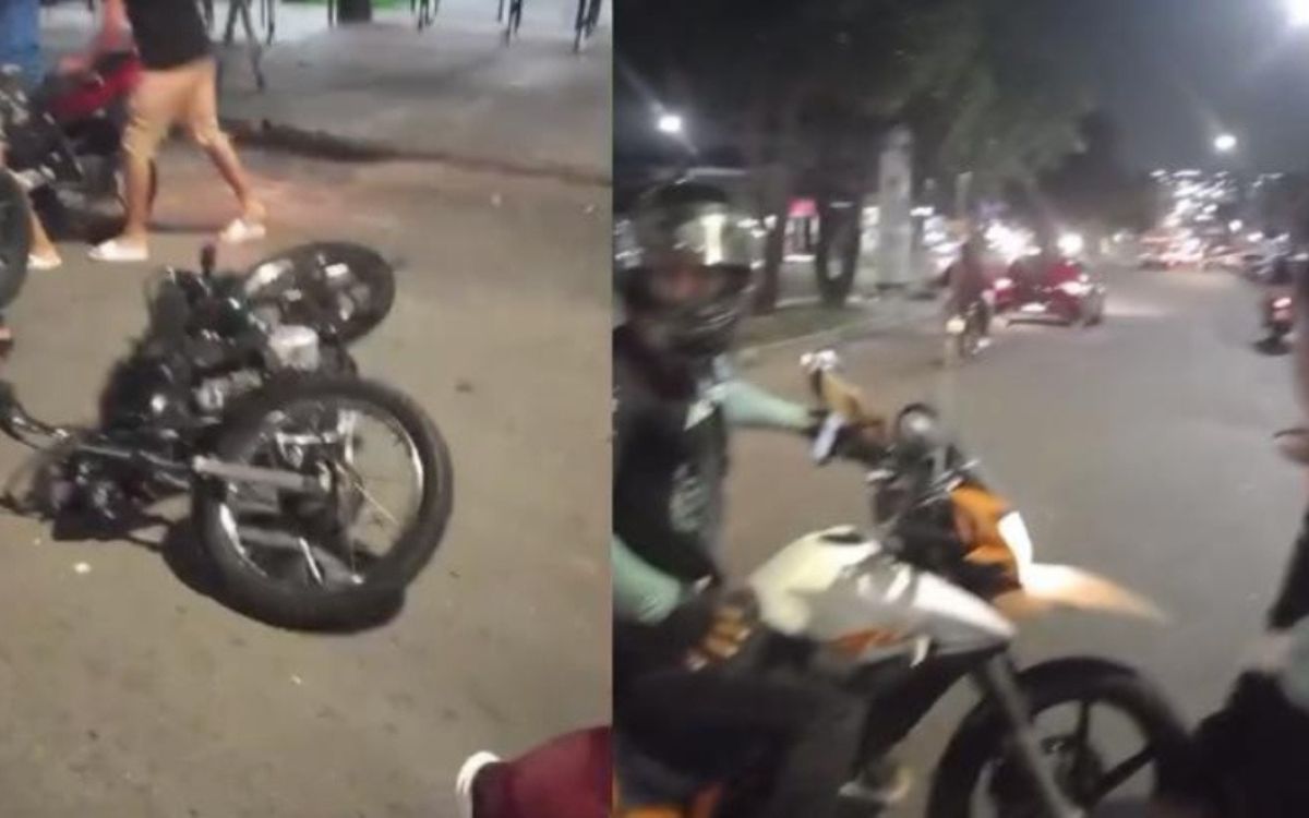 Veja vídeo: acidente de moto deixa dupla com ferimentos expostos na Zona Leste de Manaus -  Acidente Manaus
