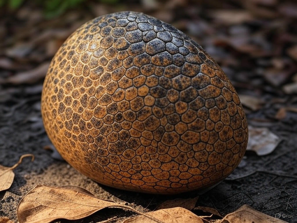 Ovo de cobra na terra
