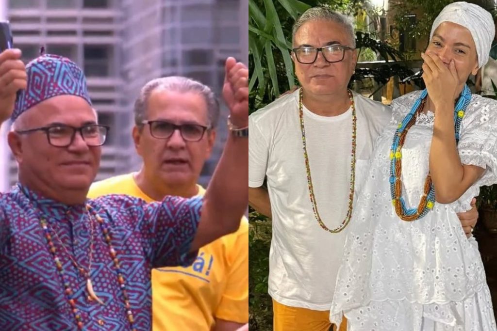Pai de Santo de Anitta participa de ato pela anistia com Bolsonaro na Avenida Paulista