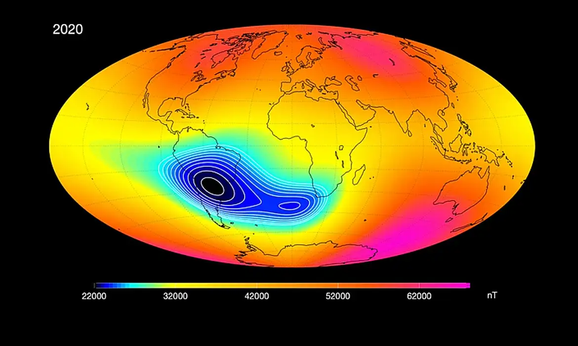 anomalia magnética do Atlântico Sul