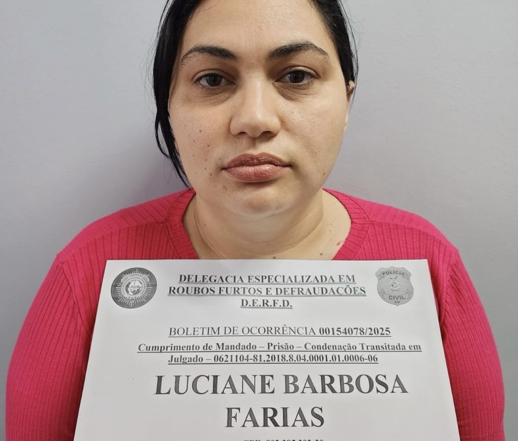 "Dama do Tráfico" é presa em Manaus após meses foragida