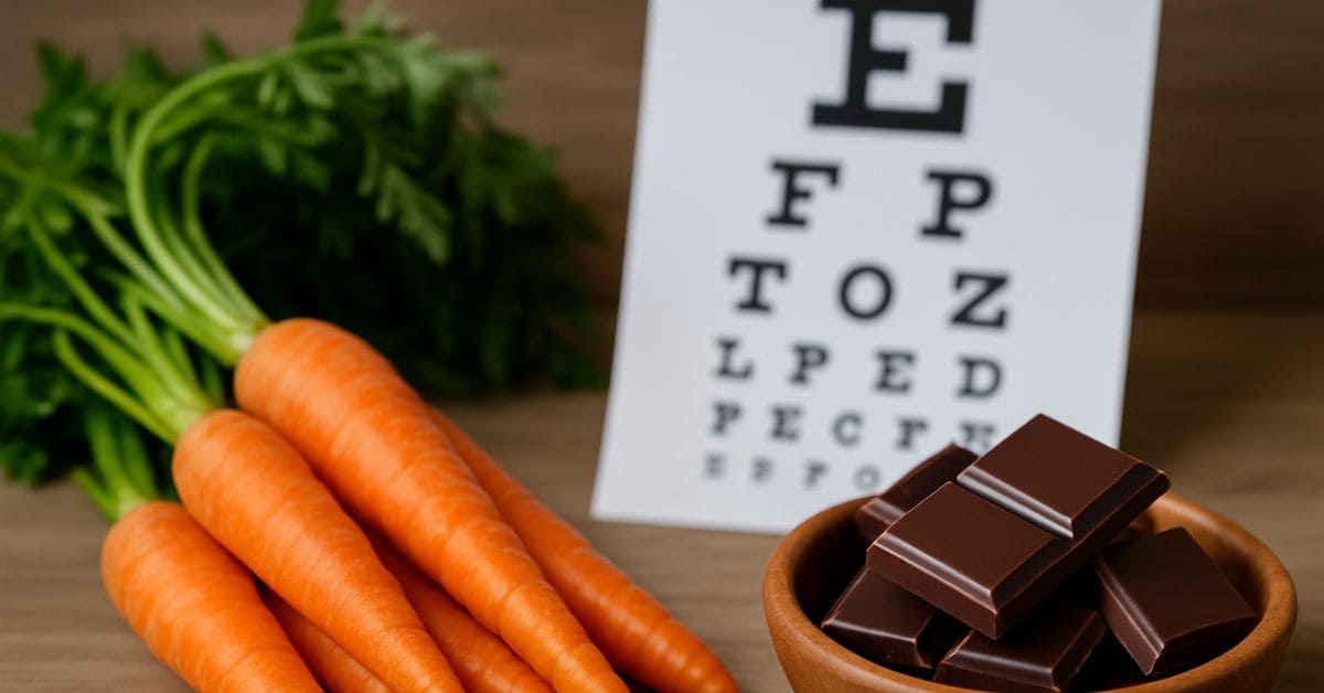 Cenoura Melhora a Visão E Chocolate Dá Espinha Descubra a Verdade