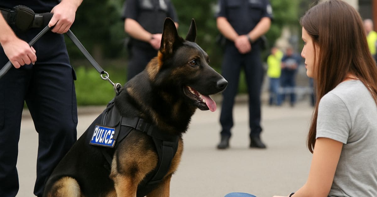 cão farejador encontra droga - Cão farejador encontra droga com jovem durante reportagem ao vivo na TV