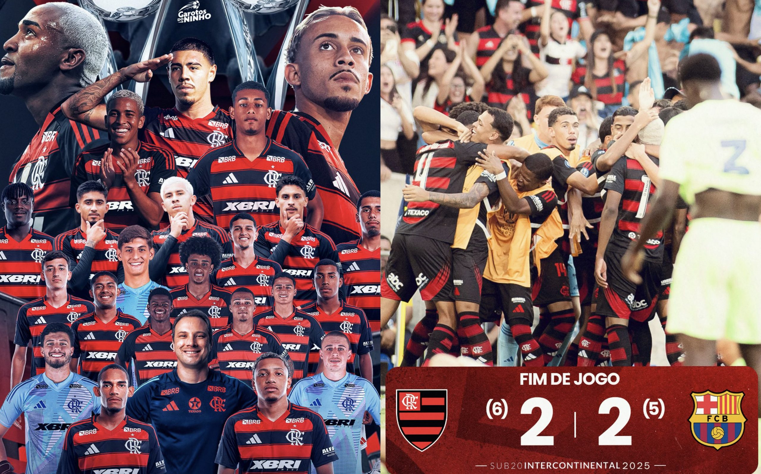 Flamengo vence o Barcelona e é campeão do Mundial sub-20