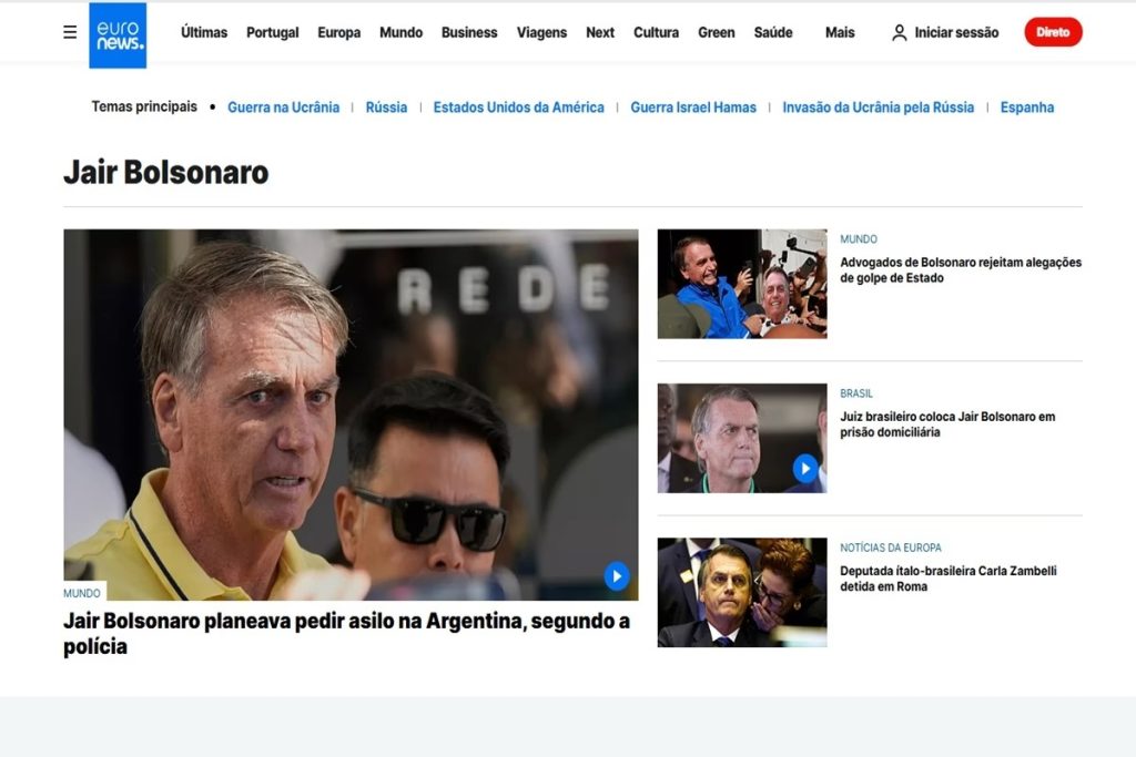 indiciamento Bolsonaro asilo Argentina