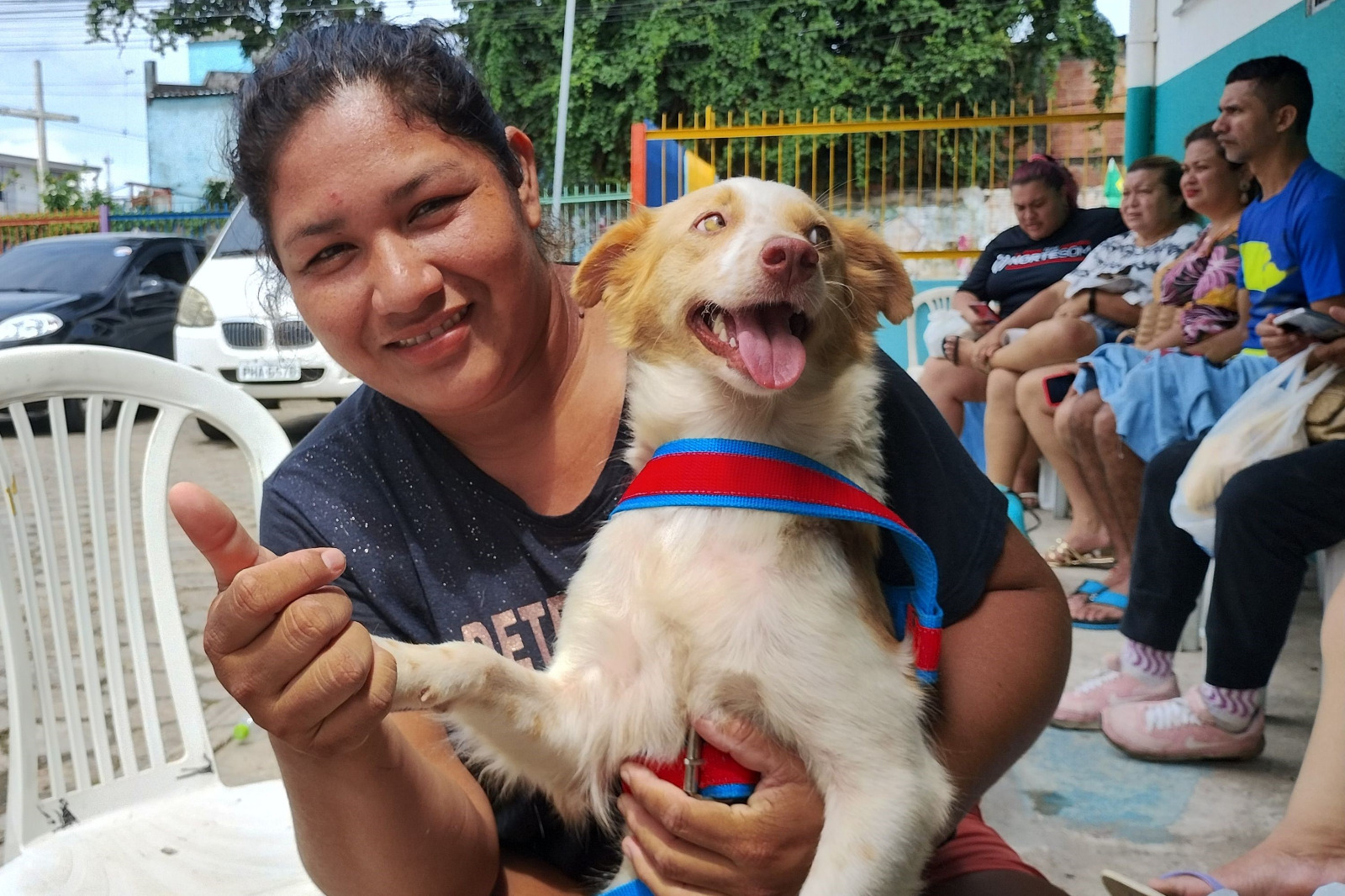 Atendimento do projeto castramóvel para agendamento de cirurgias em cães e gatos em manaus