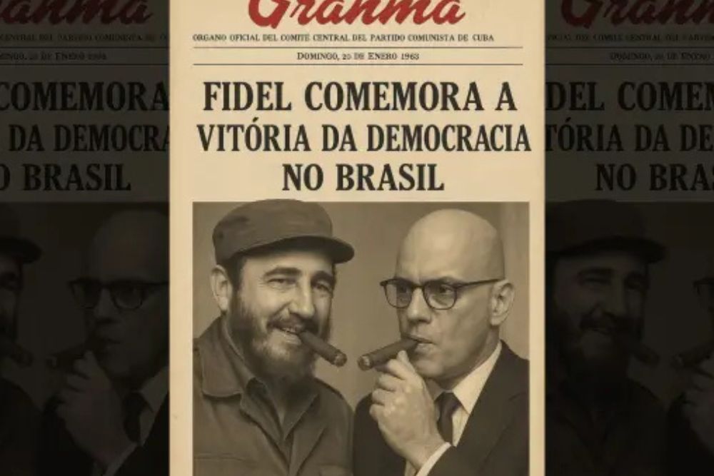 Flávio Bolsonaro compara Alexandre de Moraes a Fidel Castro em postagem irônica