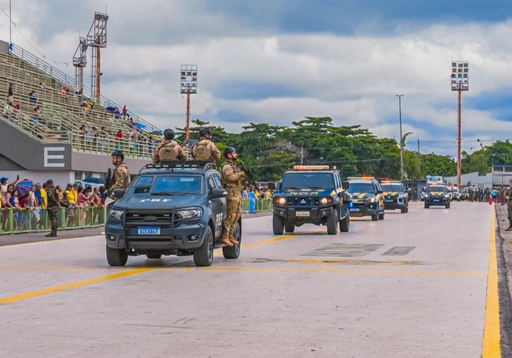 PRF desfile Independência Amazonas