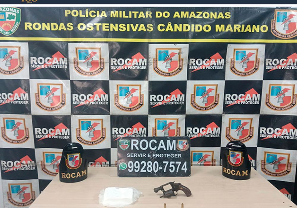Polícia Militar prende homem com arma