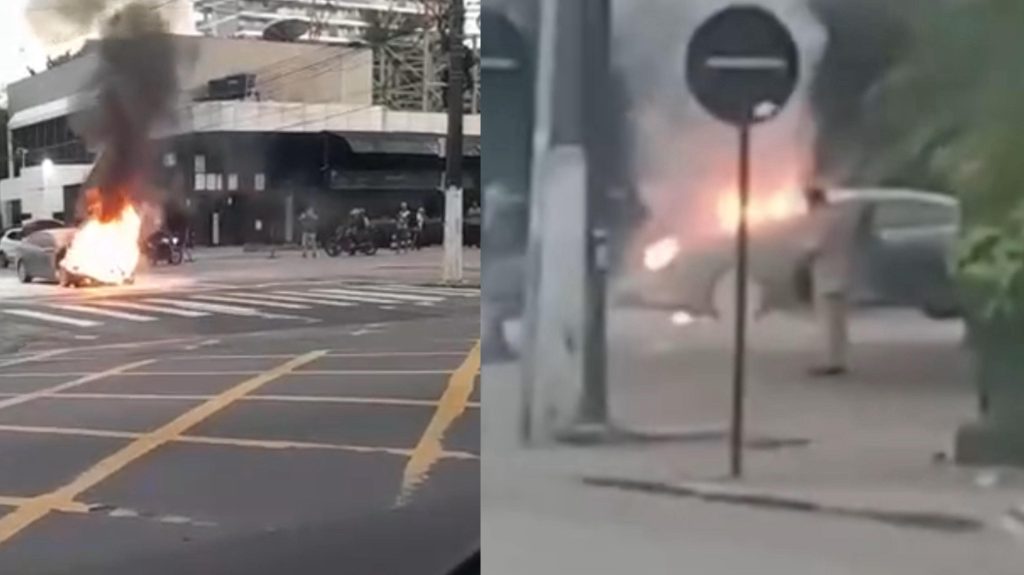 incêndio de carro em Manaus