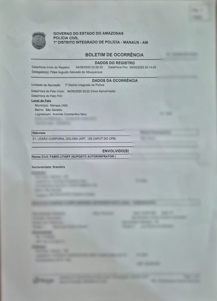 Oficial de justiça do TJAM é denunciado por perfurar tímpano de menino de 8 anos com tapa em condomínio de Manaus