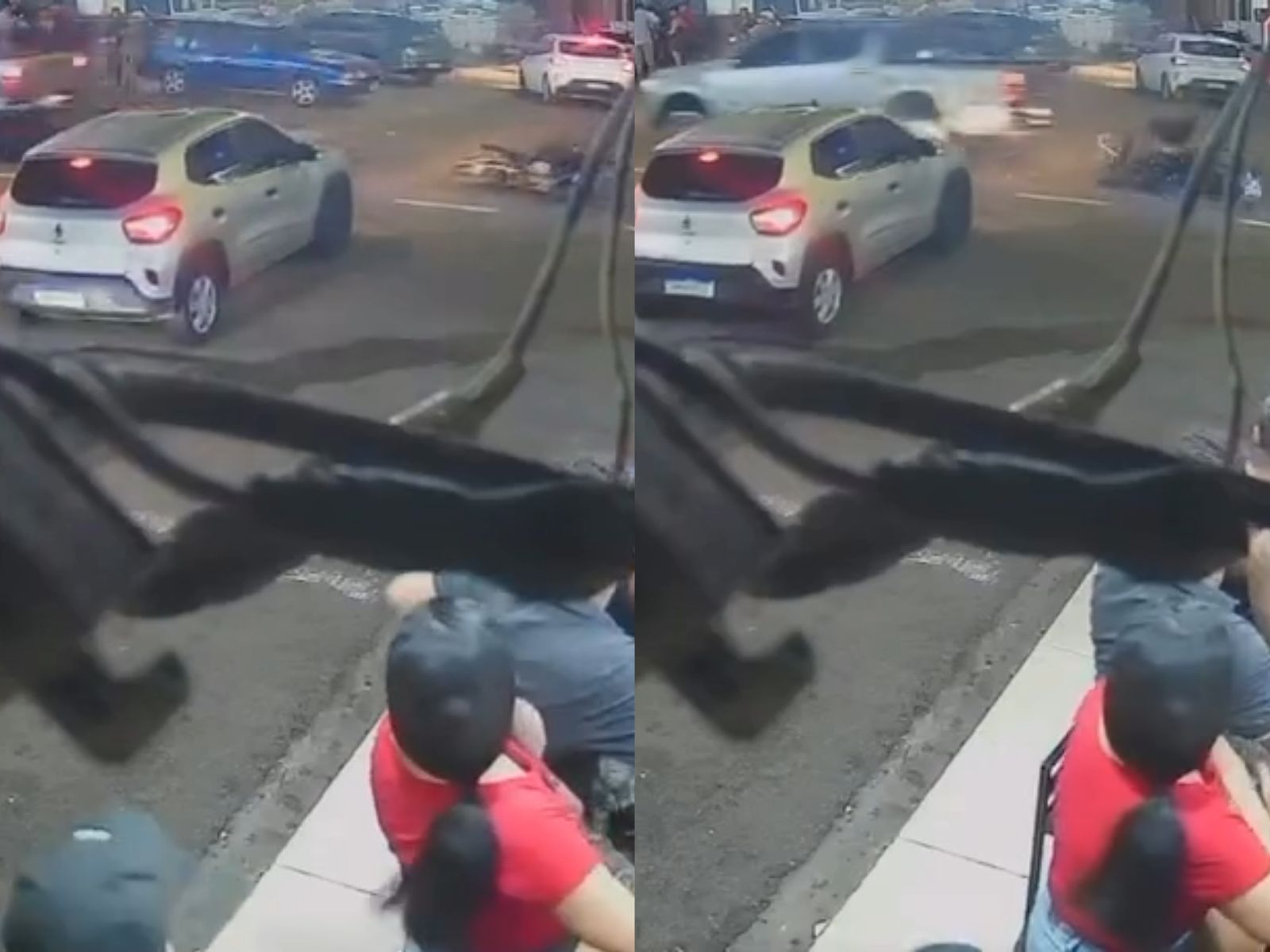 Perseguição policial termina em colisão grave em Manaus e suspeito foge a pé