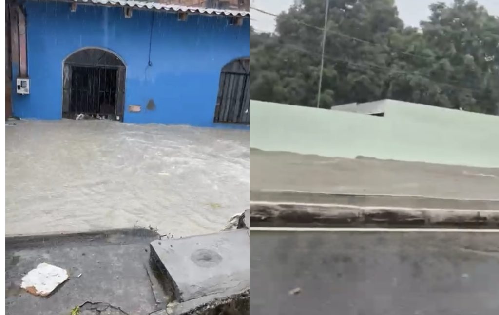 Imagem de alagamento em Manaus devido a chuva intensa