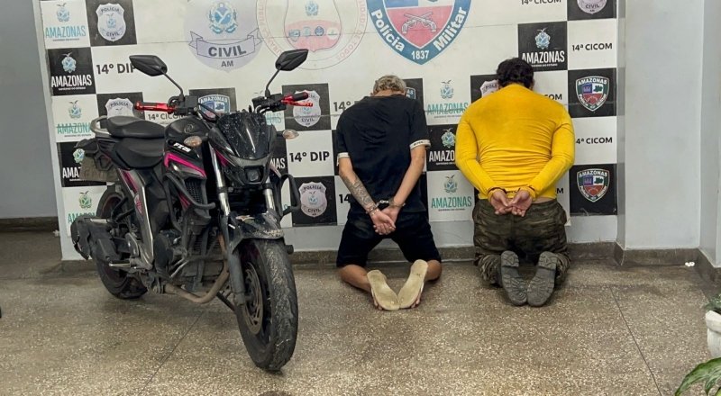 Dupla é presa após tocar o terror na Zona Leste de Manaus com vários assaltos