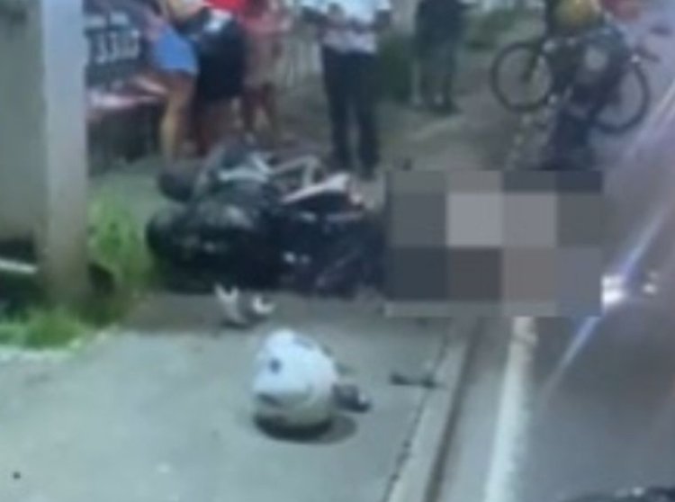 Motociclista morre após colidir com poste na Avenida Pedro Teixeira, em Manaus