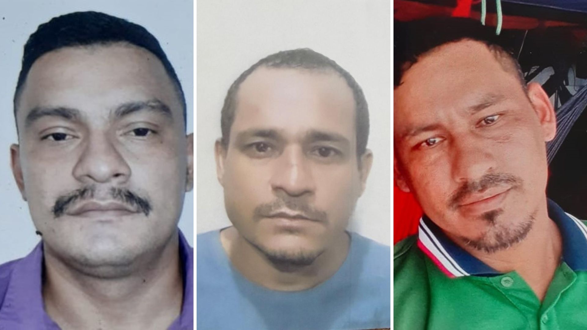 Imagens de três homens desaparecidos em Manaus solicitadas pela Polícia Civil
